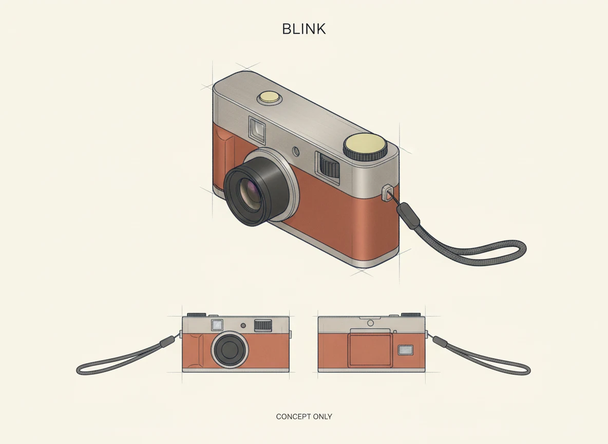 Blink: Pocket camera industrial design concept