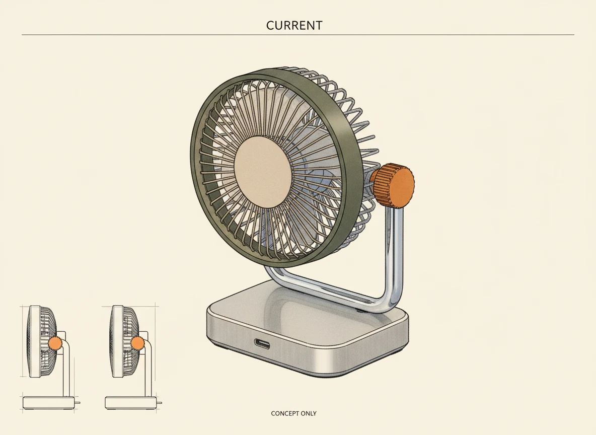 Current: Personal fan industrial design concept