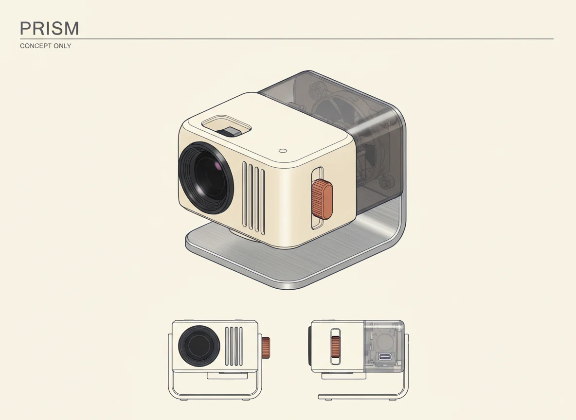 Prism: Mini projector industrial design concept